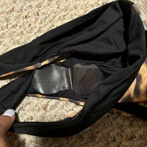 PilyQ NWT Pily Q High Rise High Leg Leopard Cheetah Swim Bikini Bottom- Size Large - Image 11