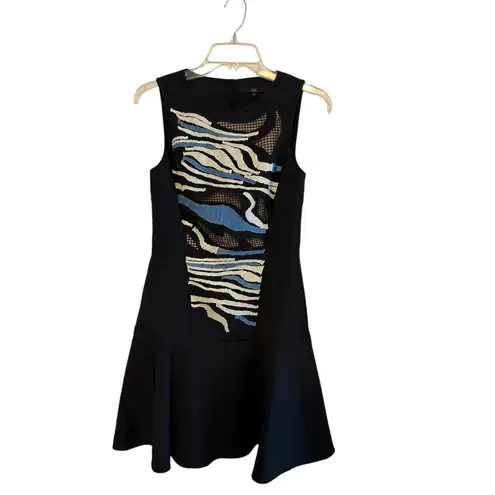 Tibi Baja Embroidered Cutout Dress- Size 4