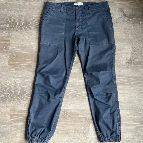 Vintage Blue Nili Lotan French Military Crop Pants in 