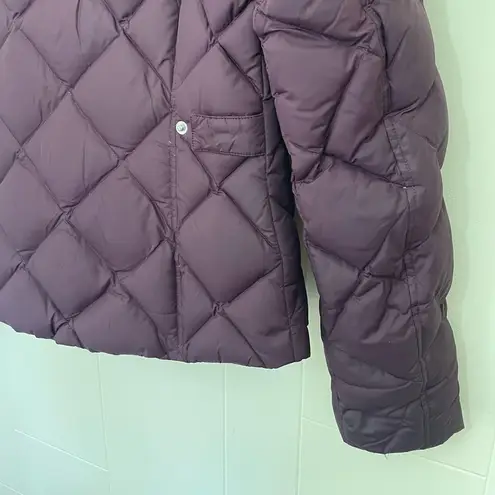 Eddie Bauer Quilted Puffer Coat EB 700 Goose Down Purple Women’s Size XS