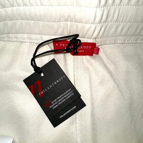 n:philanthropy NWT Maura Vegan Leather Short in Bone LARGE