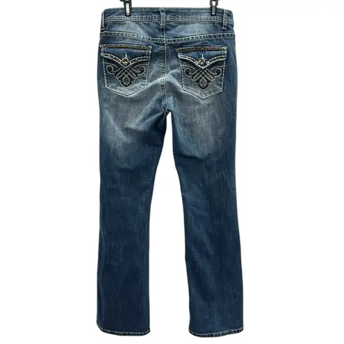 Canyon River Blues Bootcut Western Button Flap Embroidered Rhinestone Jeans 31 - Image 5