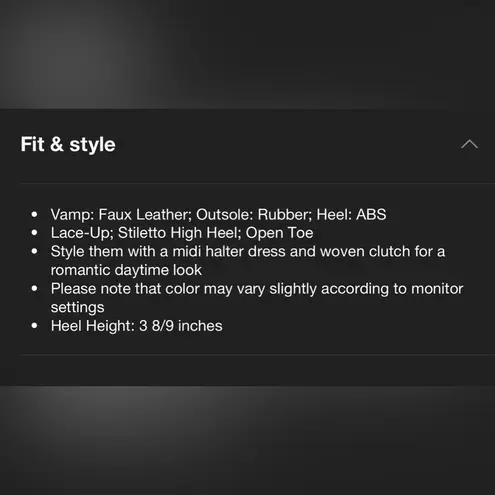 Allegra K Lace Up Heels