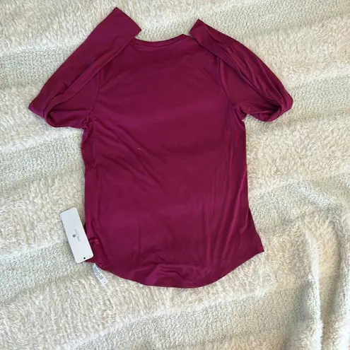 CRZ Yoga Rash Guard long sleeve Ted shirt, Color is Magenta Purple, Small, NWT