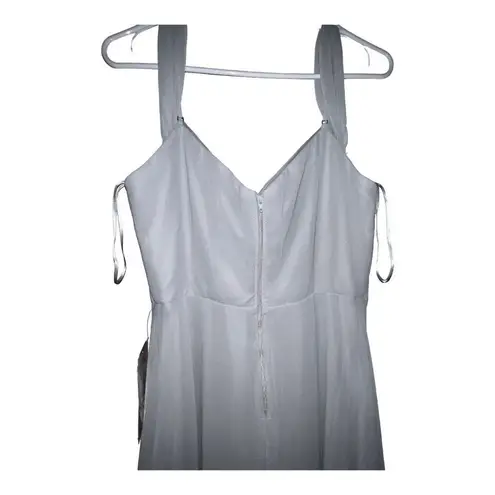 Birdy Grey NWT ‎ Devin Chiffon Convertible Maxi Dress Dove Gray Women’s Size Med