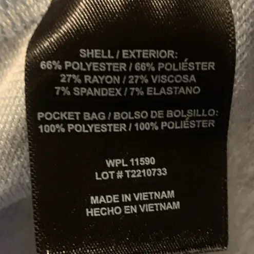 32 Degrees Heat 32 Degrees Cool Light Blue Full Zip-Up Hoodie Lightweight Pockets