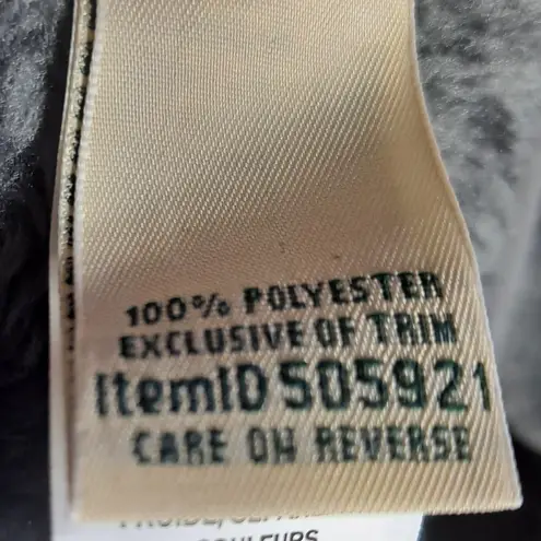 L.L.Bean Fleece Jacket Snap Pullover Soft Cozy Outdoors Small Petite Gray