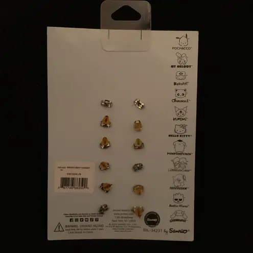 Hello Kitty and Friends stud earring set NWT Purple