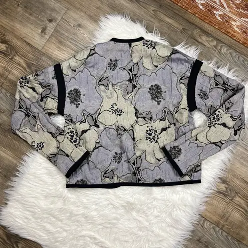 Vintage quilted reversible floral jacket Green Size M