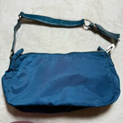 Francesco Biasia Blue Nylon Shoulder Bag