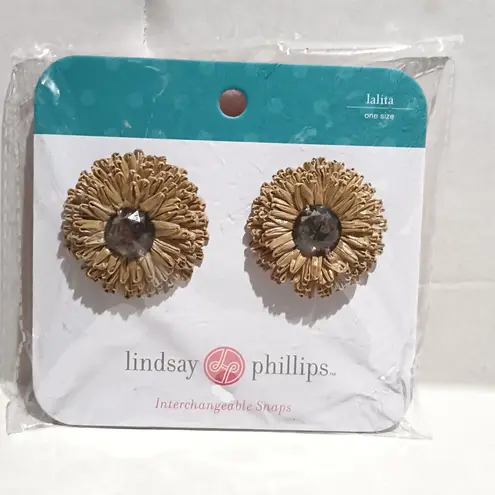 Lindsay Phillips Black Devon Wedge Sandals-Size 7-Interchangeable Clips-Lalita