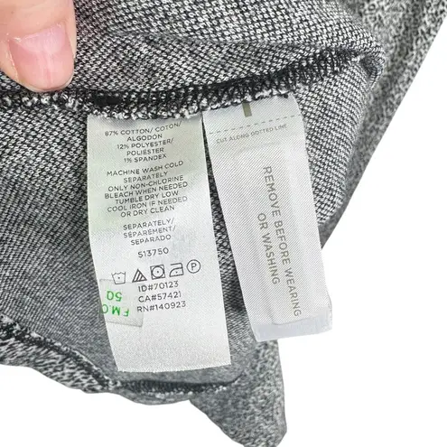 Loft  Plus Size Snow Leopard Cheetah Black & Gray Knit Sweater Dress 20 Slit