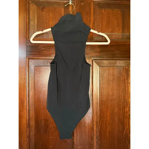 SKIMS XL Mock Neck Black Bodysuit