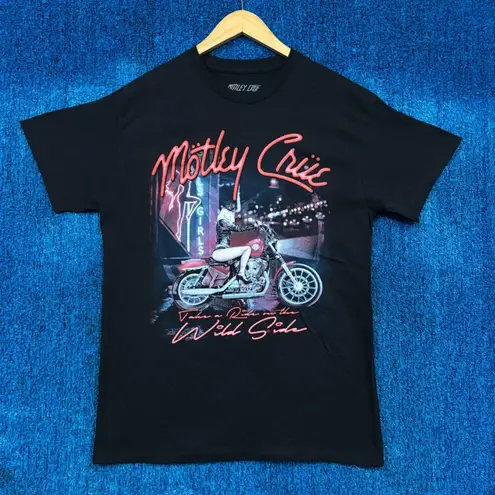 Motley Crue Take a Ride on The Wild Side Heavy Metal Band T-Shirt Size Medium