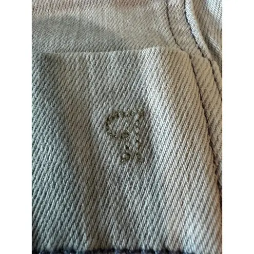 Women's Pilcro Light Grey Plus Size 34 Flare Wide Leg Jeans