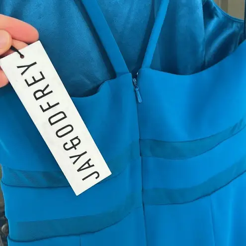 Jay Godfrey Mcguinn Dress in Peacock 2 NWT Blue