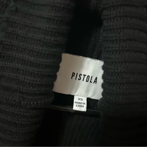 Pistola  Brandy Knit Distressed Ribbed Turtleneck Sweater XS