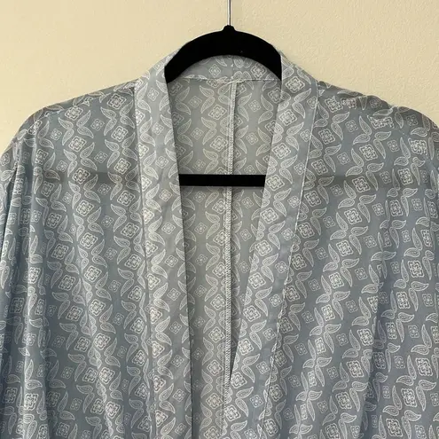 Time And Tru Blue Sheer Kimono/Coverup Kimono/Robe Elephant One Size