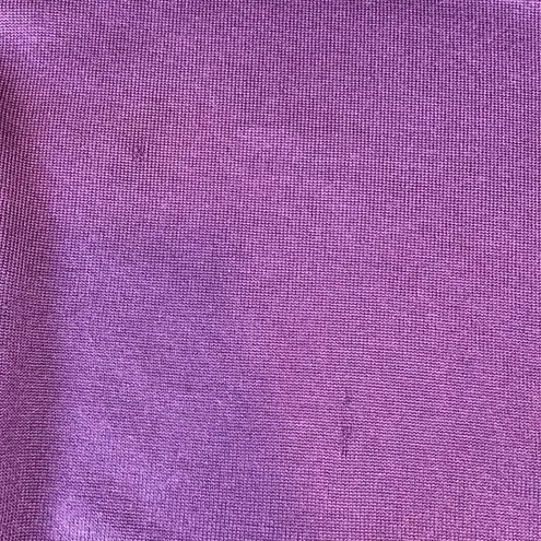 Boden Purple Plum Embroidery Knit Sweater Dress 8L Size 8