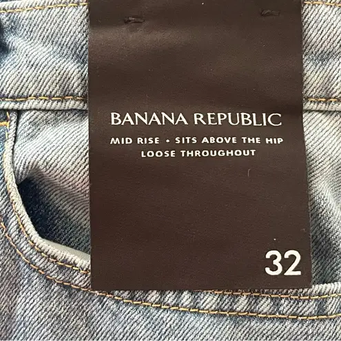 Banana Republic Mid-Rise Loose Stovepipe Jeans Size 32 Relaxed Retired Cut