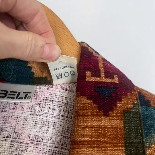 Sunbelt Vintage Colorful Aztec One Button Tunic Lightweight Jacket Blazer Sz M/L Green Size L