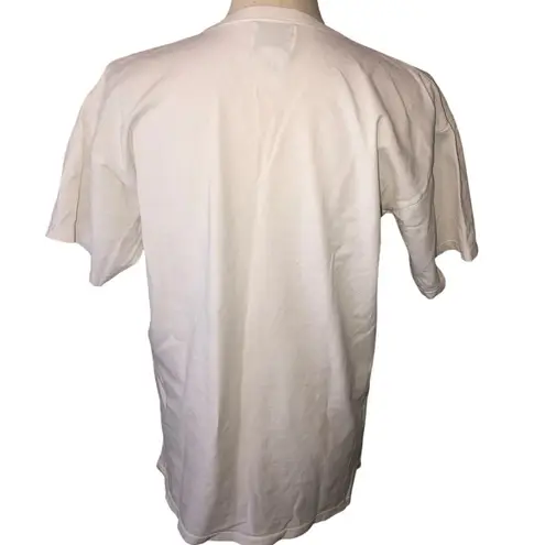 Swan Magic Embroidered Butterflies Shirt Tee 1994 Size S Vintage Cotton White