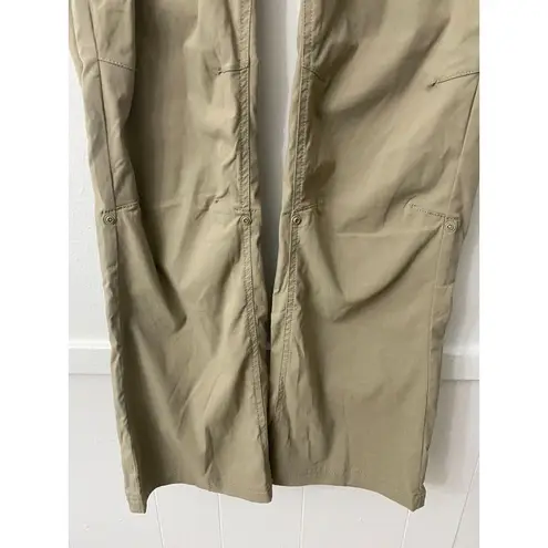 prAna  Womens Gorpcore Hiking Athleisure Pants Beige Nylon Pull On Size 10