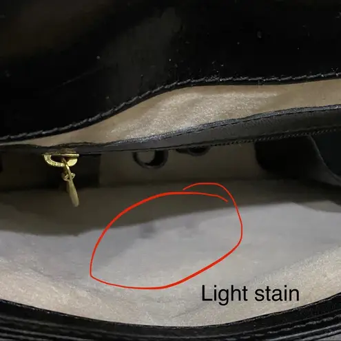 Brahmin Vintage Melbourne Black Leather Croc Trim Flap Front Saddle Shoulder Bag