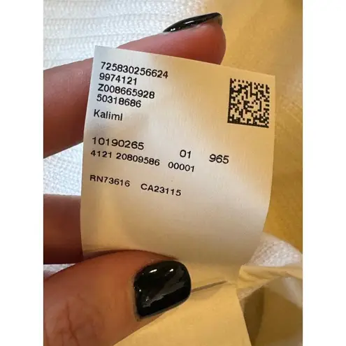 Hugo Boss Ivory Wool Blend Knit Waterfall Collar Long Line Belted Kalimi Vest 6