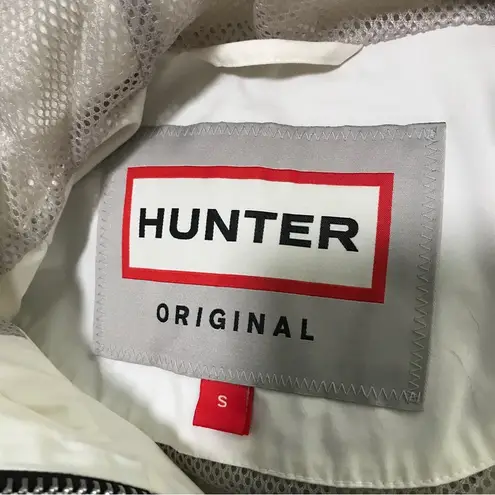 Hunter  Original Smock Cotton Rain Jacket Coat White Small