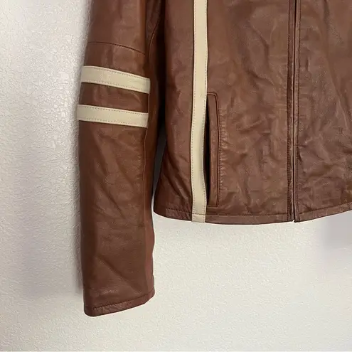 wilson's leather Rare Vintage Wilson’s Leather Maxima Biker Motorcycle Jacket in Brown Small