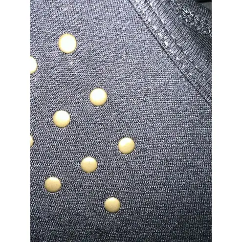 Vintage Suzie Women's M Black Studded Graphic Bird Tunic Top Size M