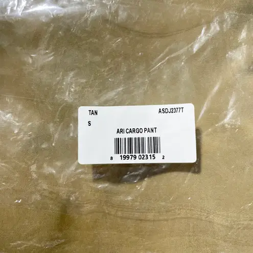 Area Stars New Ari Cargo Jogger Pants Solid Tan Size Small Cargo Pocket Joggers