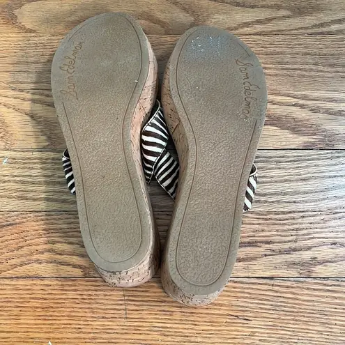 Sam Edelman  Wedge Sandals Brown Animal Print size 8