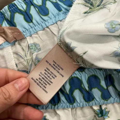 Philosophy  Border Print Floral Summer Pull On Soft Pants Size XL