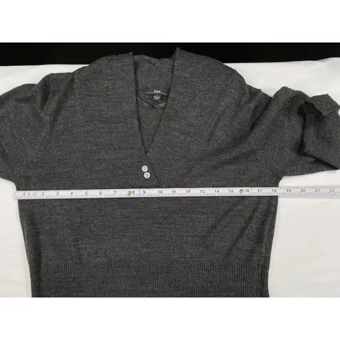 R & K SKU 7642 Womens Gray Knit Knee Length Dress Size L