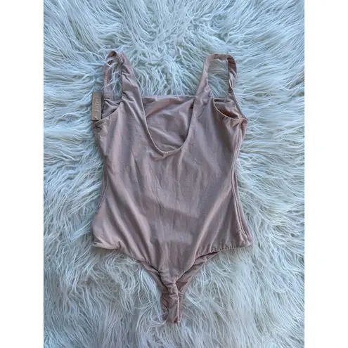 SKIMS Fits Everybody Square Neck Bodysuit Mica Size Medium