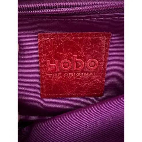 Hobo Wallet Womens Size Geometric Circle Pattern Black Gold Clasp Modern Chic