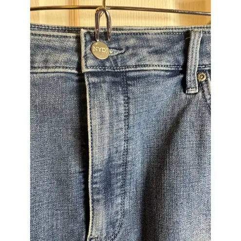 NYDJ Womens Stretch Knee Length Casual Summer Jean Skirt Plus Size 18