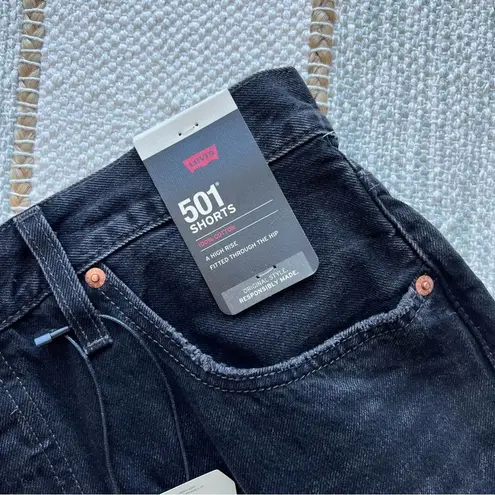 Levi's Levi’s 501 Original Wise Up Black High Rise Shorts Women’s Size 32