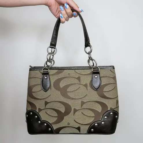 Vintage Y2K Brown CC Logo Shoulder Bag