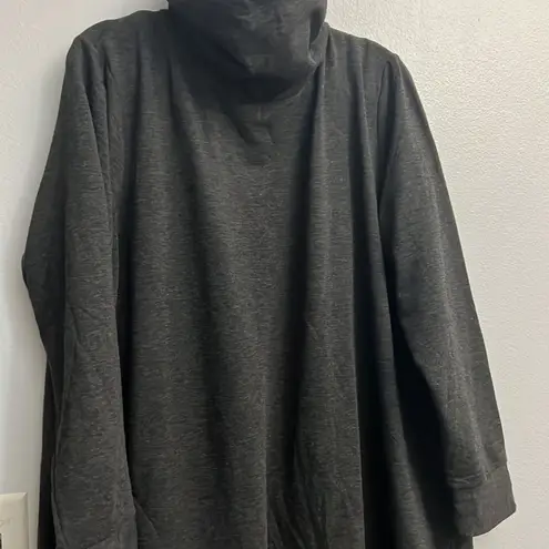 NWOT 1X 3X Studio 1886 Grey Cowel Neck Sweater Dress with pockets