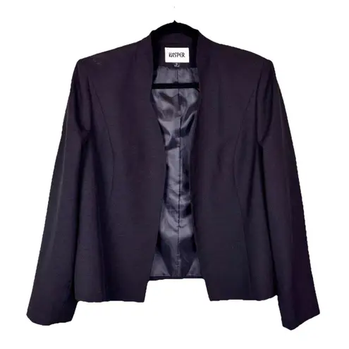 VTG NWOT Black Jacket Lace Tank 80s Kasper Academia Whimsey Goth Size 12