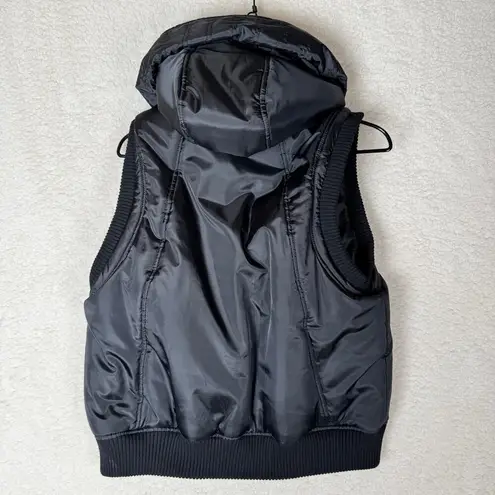 Pittsburgh Penguins NHL Vest GIII Carl Banks Womens Large Puffer Sporty Black