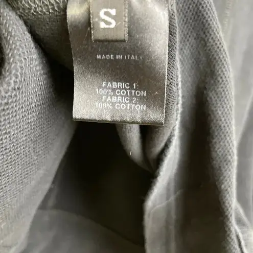 Andrea Ya'aqov Sweatshirt Black Small Womens Pullover Oversized Goth Ties Italy