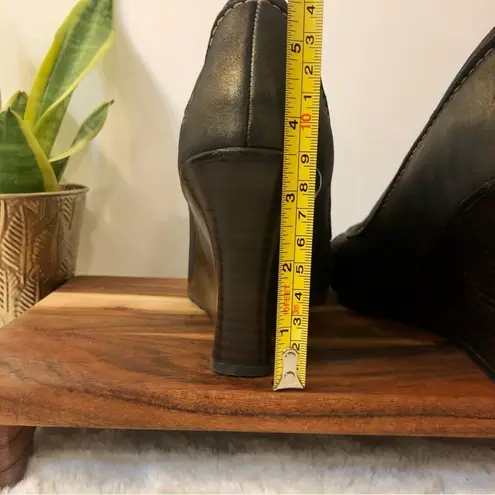 Timberland  Metallic Bronze Peep Toe Wedge