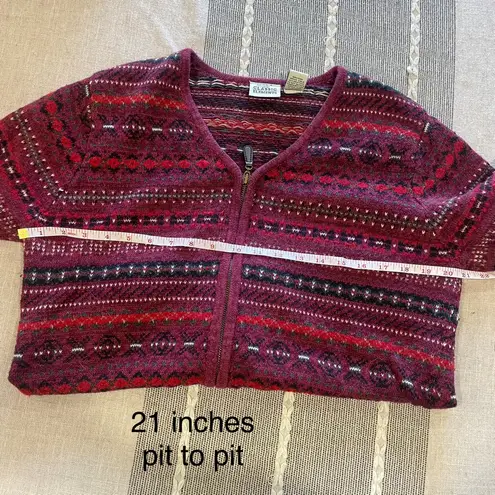 Classic Elements Vintage Fair Isle Full-Zip Cardigan