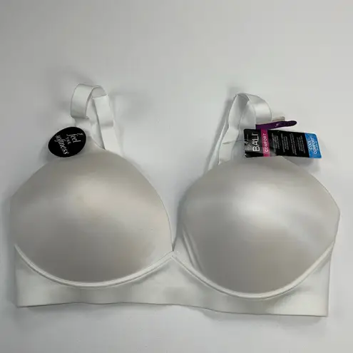Bali Comfortflex Fit Molded Foam Cup Bra White Triple Hook Cool Comfort Size 2XL
