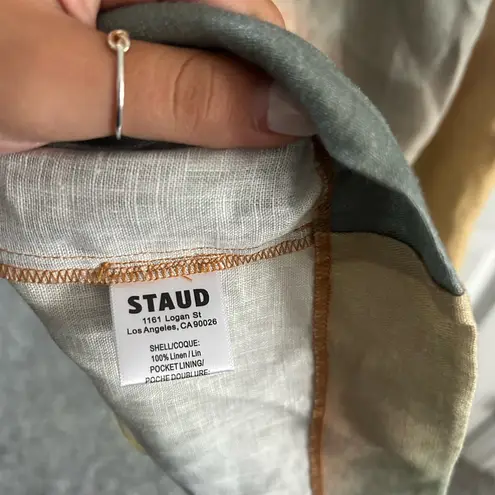 STAUD Boa Linen Dress Size M