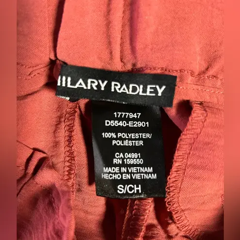 Hilary Radley DUSTY CORAL Wide Leg Pants High-Waisted Flowy